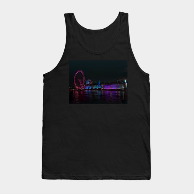 County Hall - London Eye, London Tank Top by Scala Ad Astra Forum